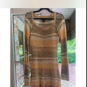 Forever 21 Earthy Tones Knit Midi Dress